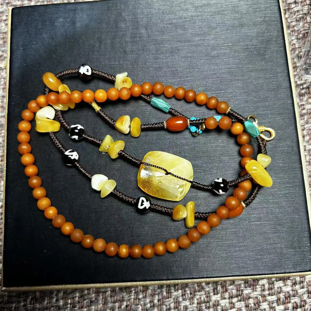 W10槿辰原创蜜蜡颈链