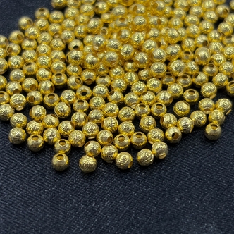 YZ5602-18K金菠萝幻影珠3mm左右配件JS（多样性发