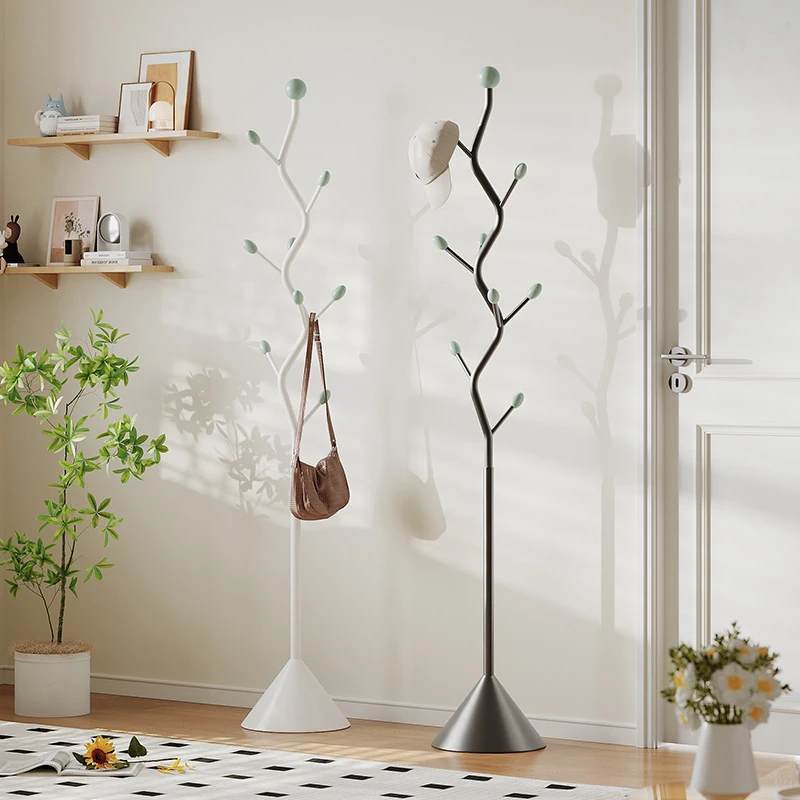 挂衣架卧室落地家用简易衣帽架衣架子落地式床边玄关小型创意衣架