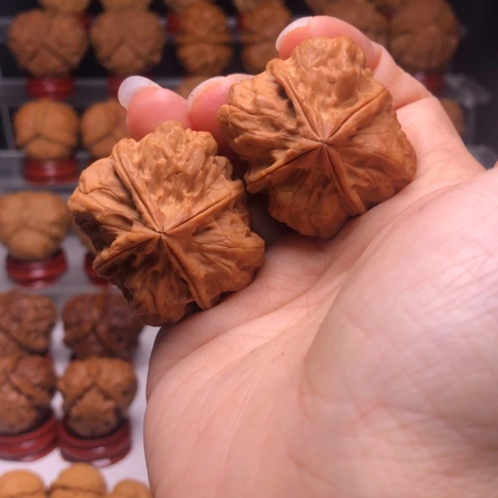 文玩核桃吊坠38火烈鸟四棱