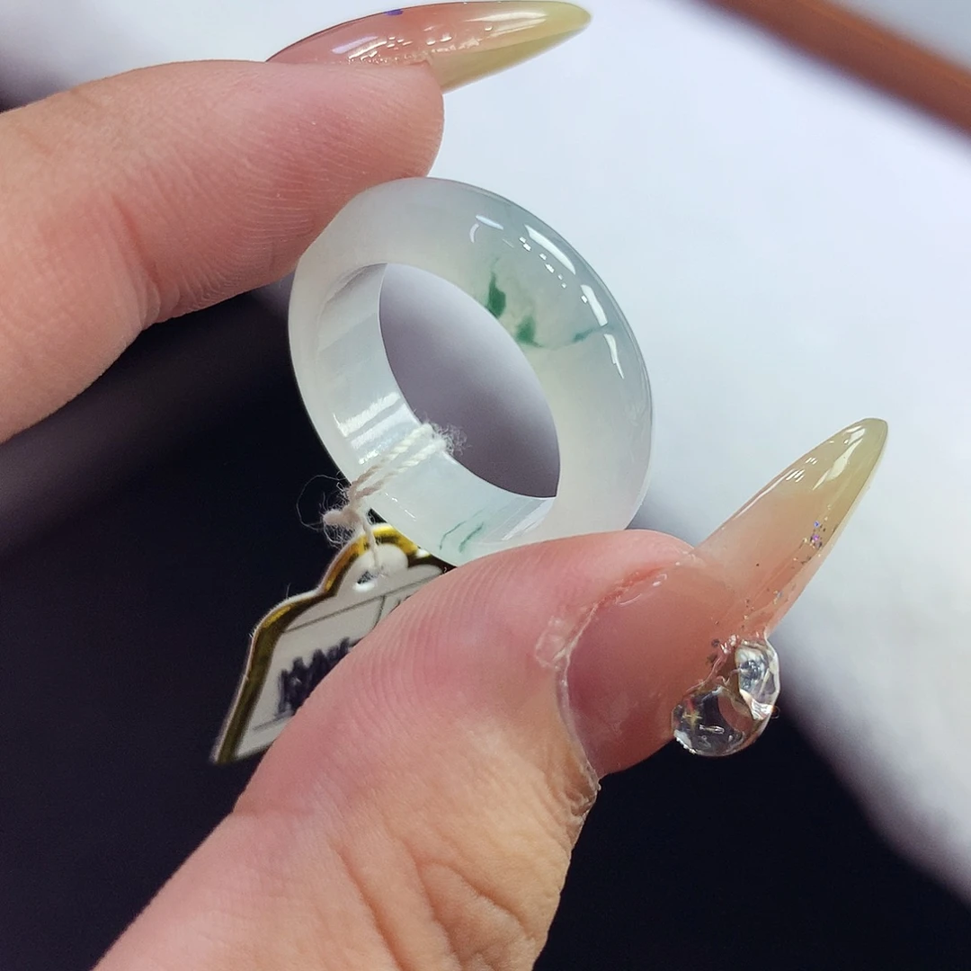 翡翠未镶嵌戒指14号