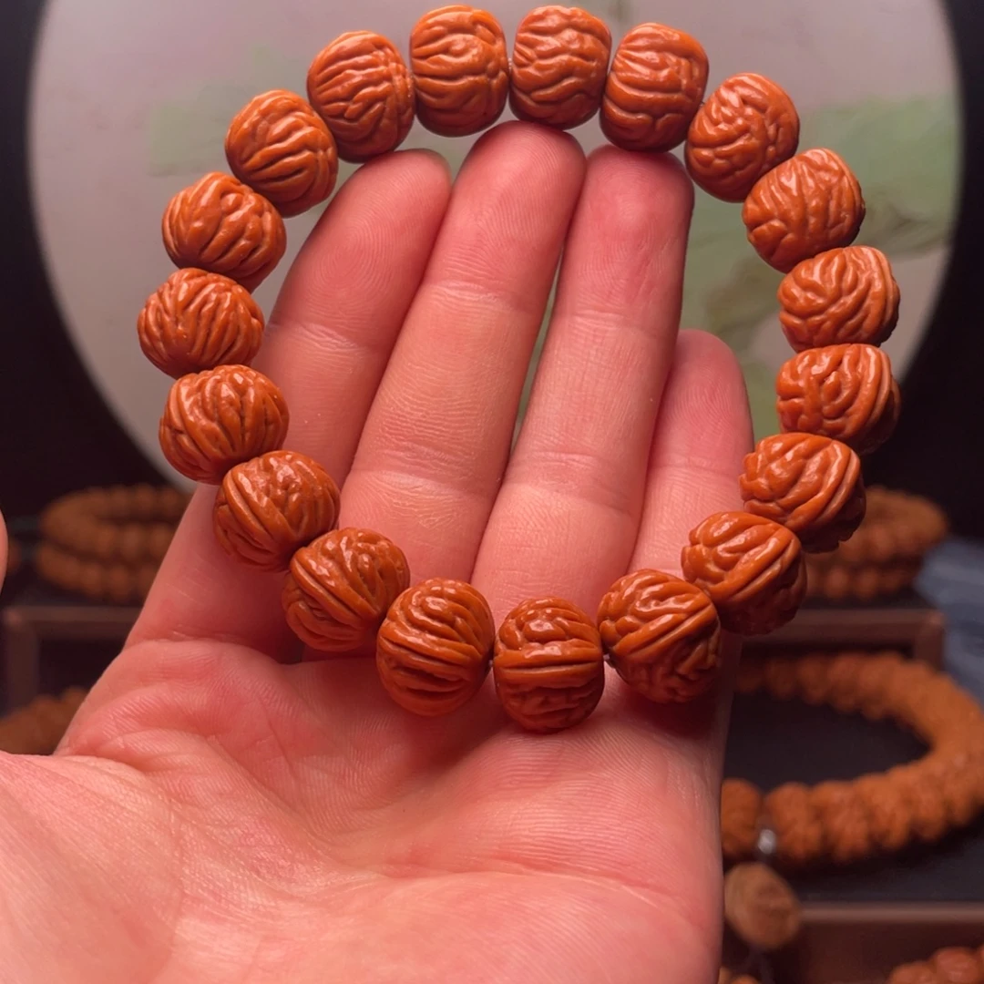 桃核手串15红魔爆肚手串