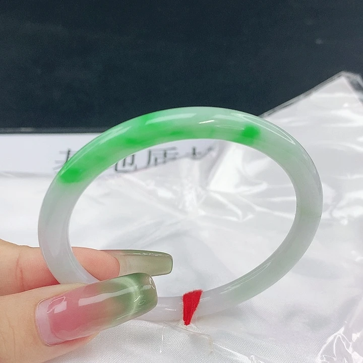 翡翠未镶嵌手镯圈55，18031