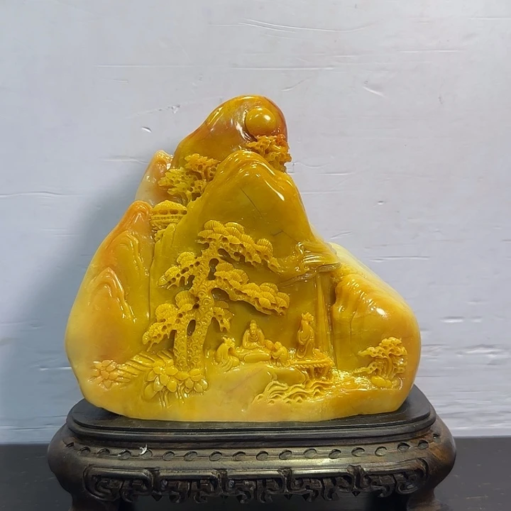 萧***达寿山石寿山石摆件精品