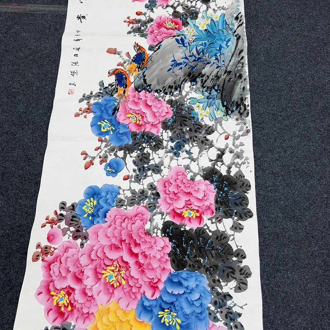 国画国画作品宣纸纯手绘