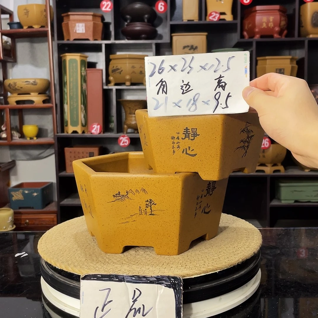 D-盆尚好紫砂花盆