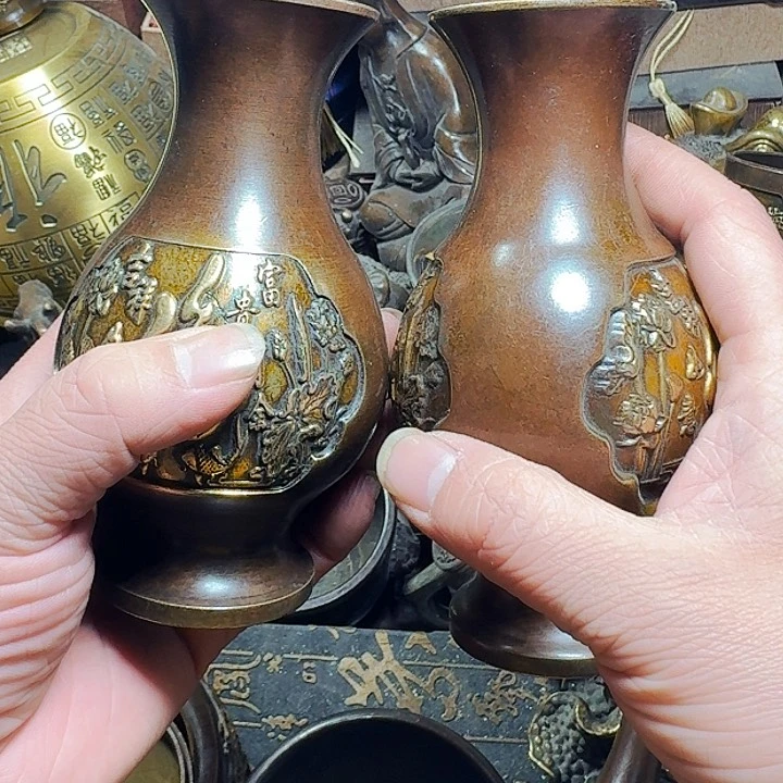 铜器摆件收收藏藏