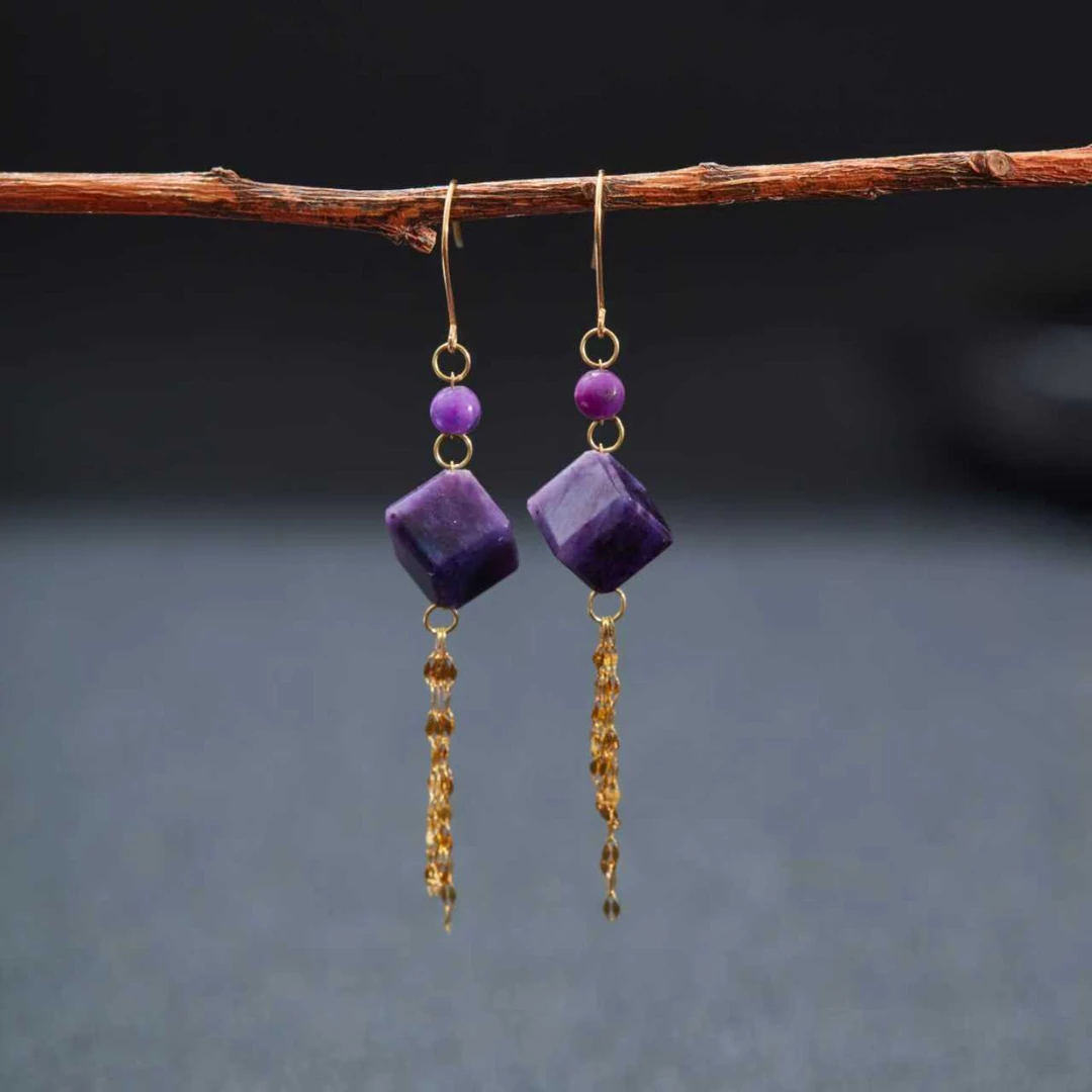 【云上雅岚】暮潇丨C23895-18K舒俱来耳钩-6.5mm-多样性发一件