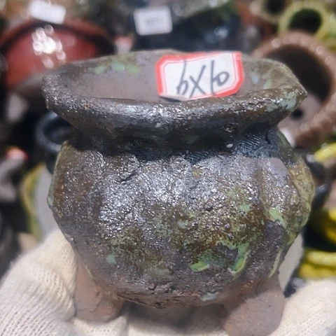 粗陶花盆手工花盆制作