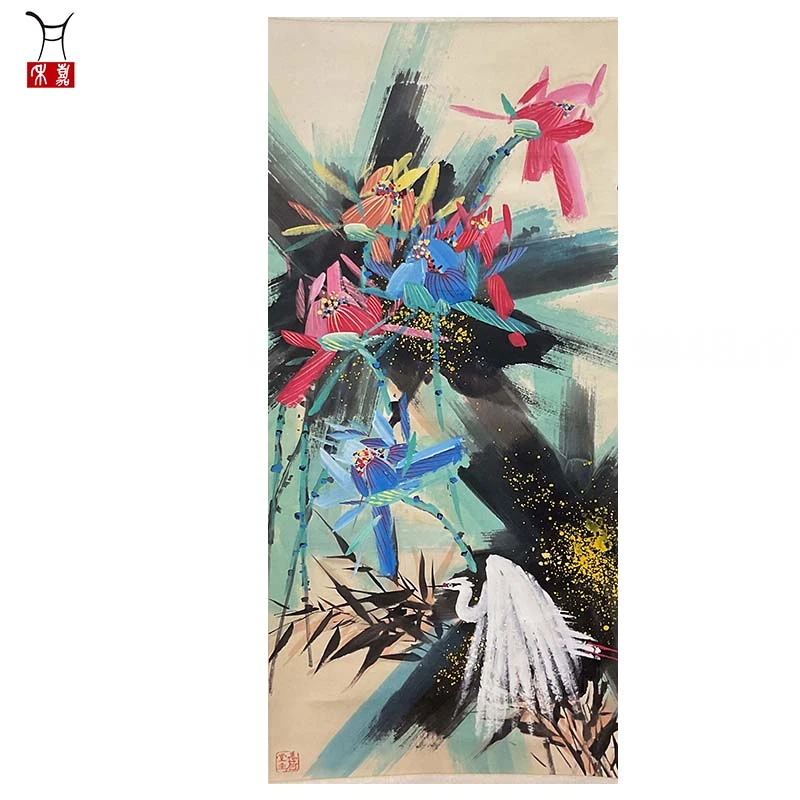 L1027黄先生YY画立轴48x97/4.1平尺
