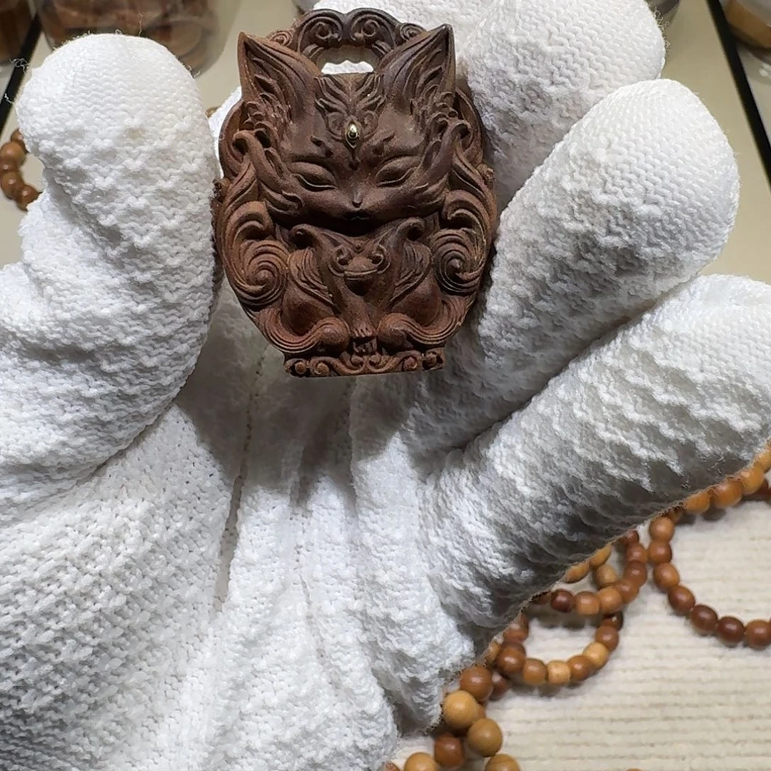 檀香木手串/手链大凤九焦糖