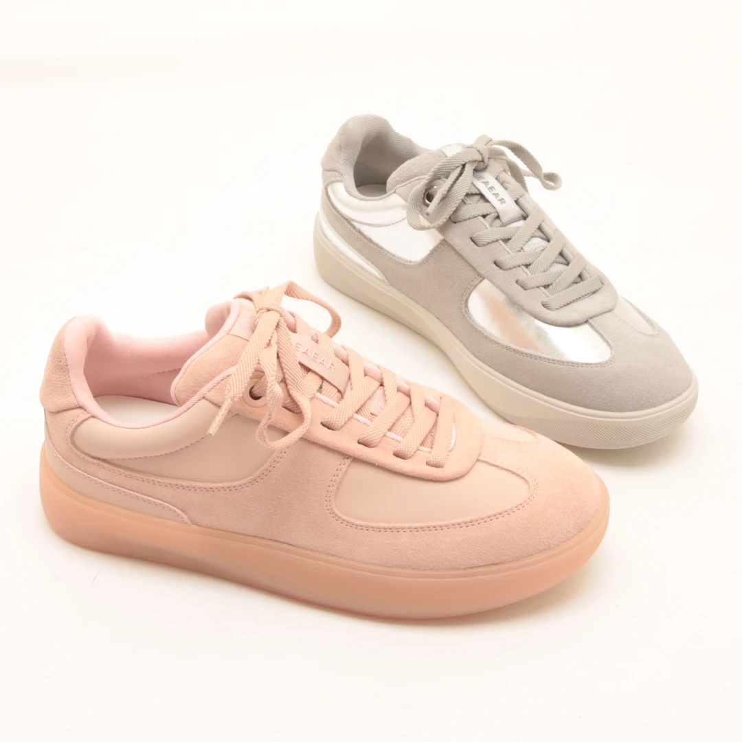 7133春夏新款百搭小白鞋厚底时尚德训板鞋女舒适透气运动休闲鞋