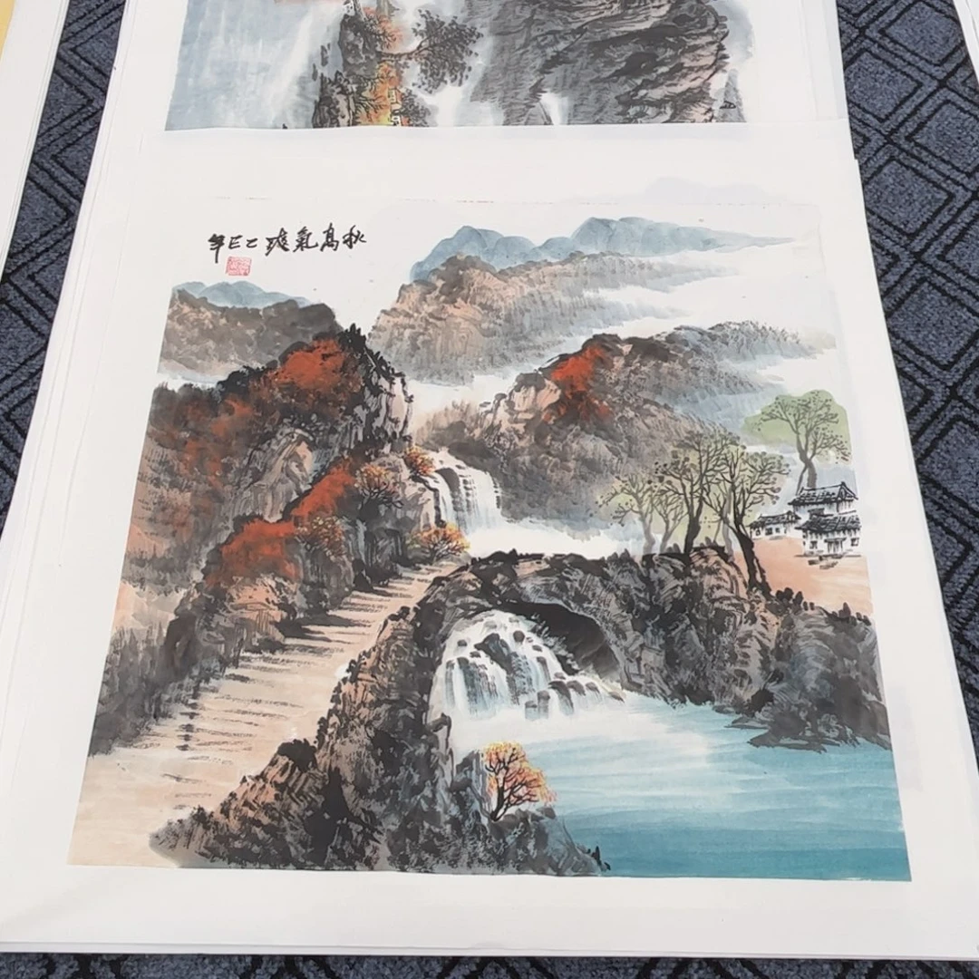 国画若谷，若有所思