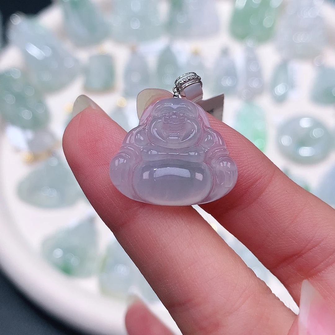 颈饰18K金镶嵌翡翠18.2-20.8-5.3