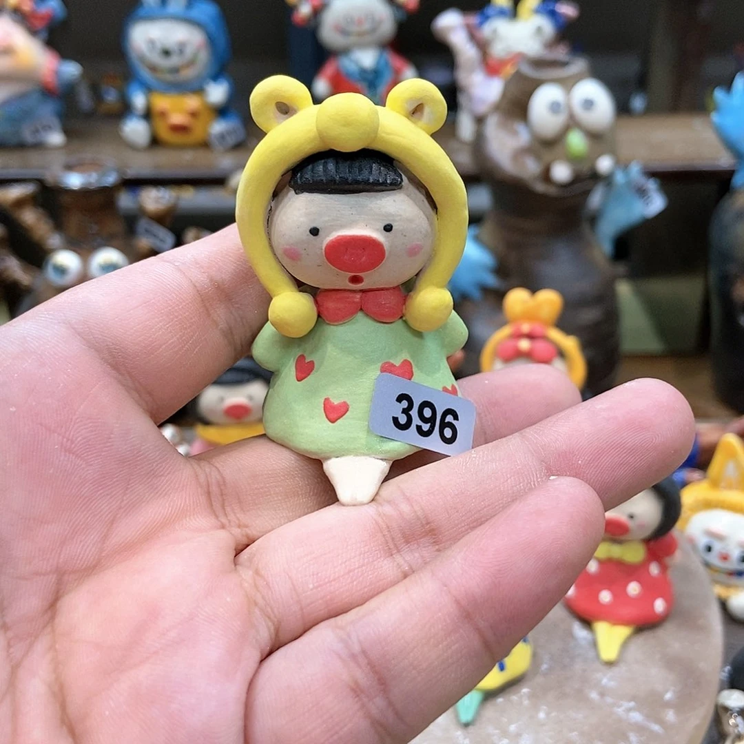 摆件直播间手工陶瓷摆件396