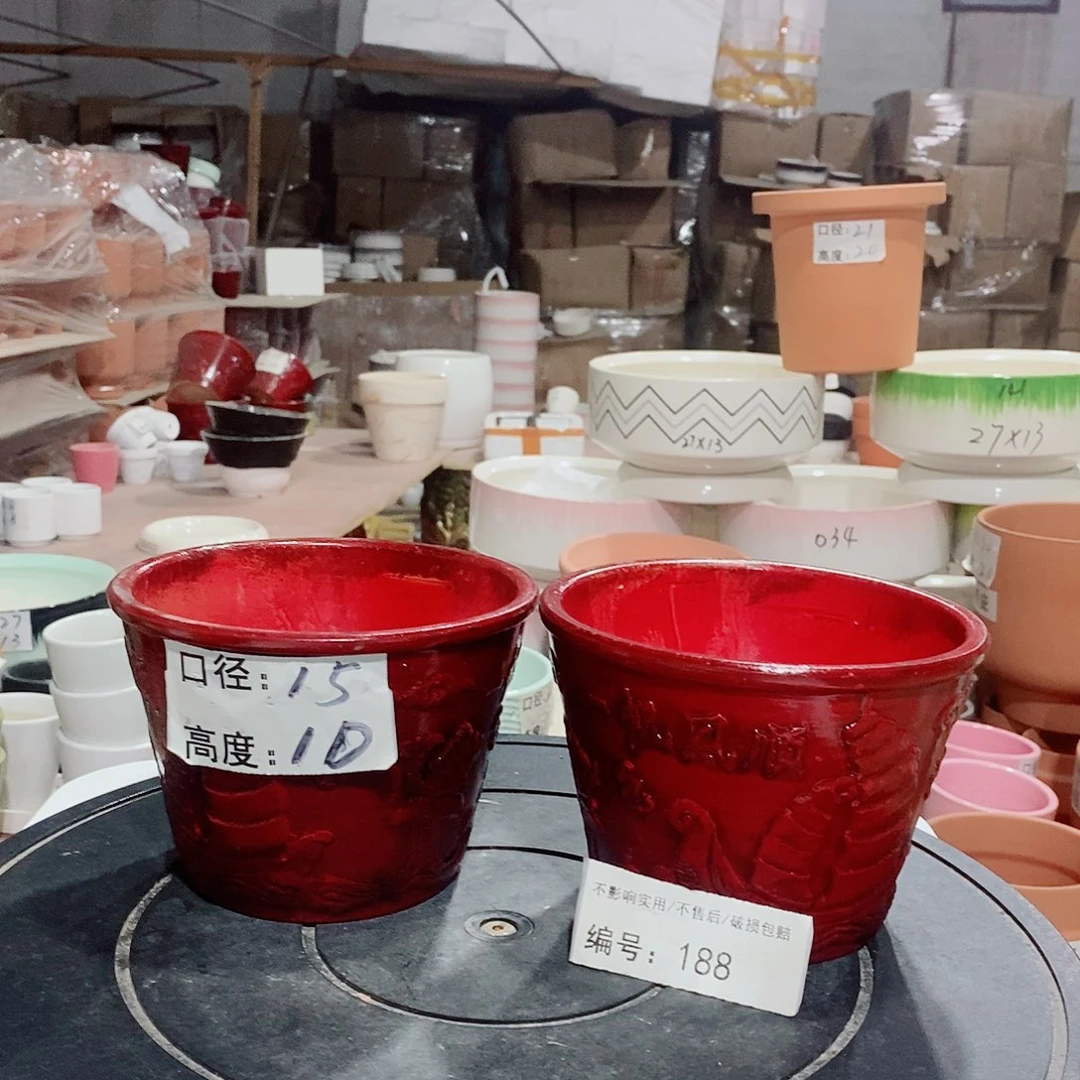 微瑕花盆-188-口15×10-2个