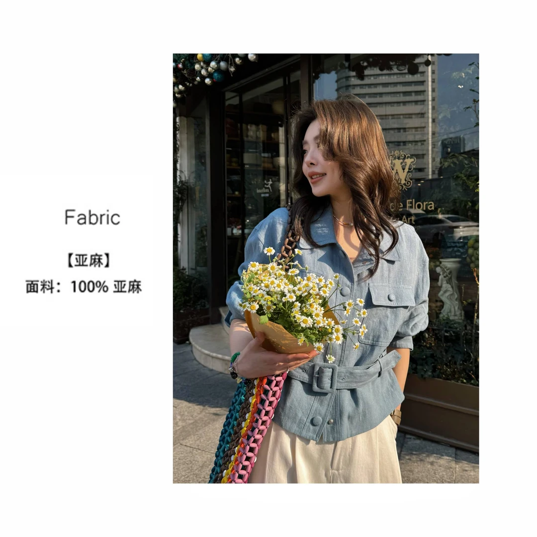 LUCKYYY 高品定制满分亚麻精致感西装外套 B1355