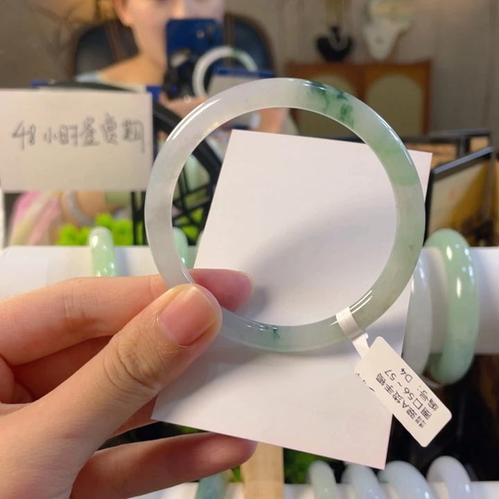 ****檤未镶嵌手镯翡翠缅甸翡翠
