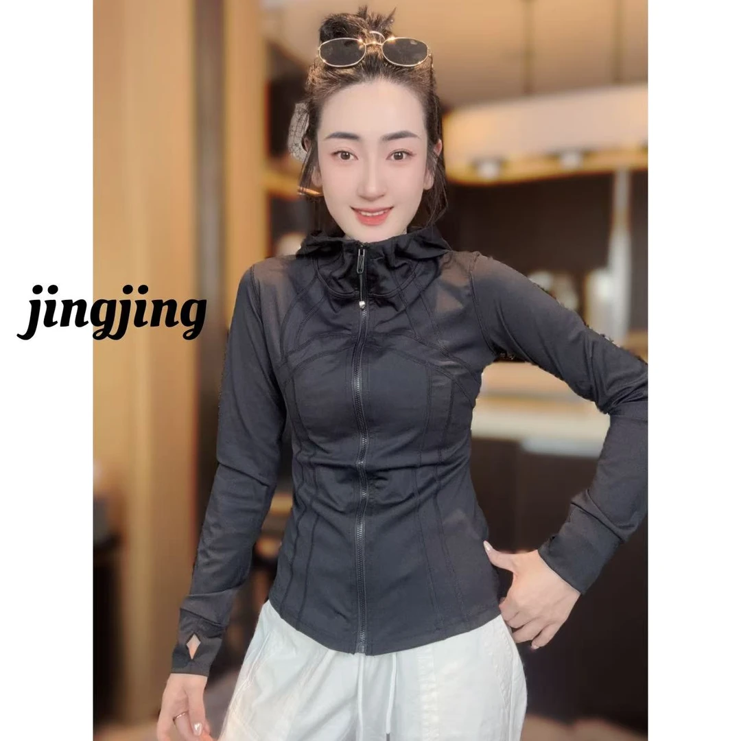 春季新款休闲百搭瑜伽风连帽卫衣(8615)