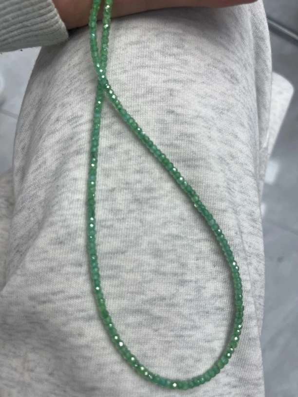 美货 绿钻2*3mm半成品锁骨链