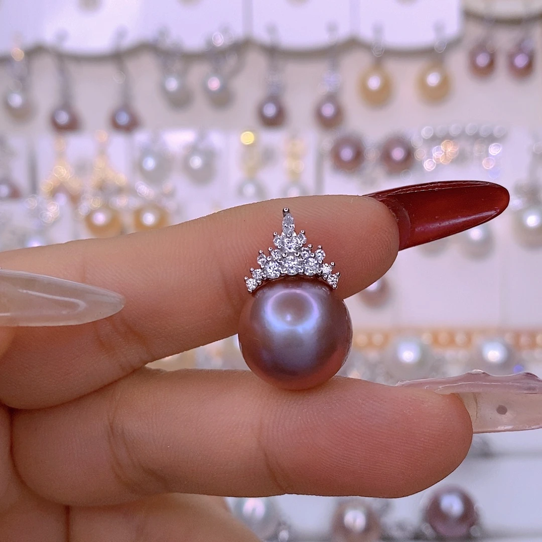 淡水珍珠颈饰银S925镶嵌