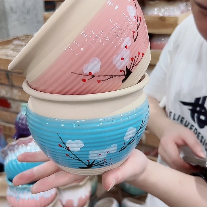 有孔,满10元发货多肉陶瓷花盆