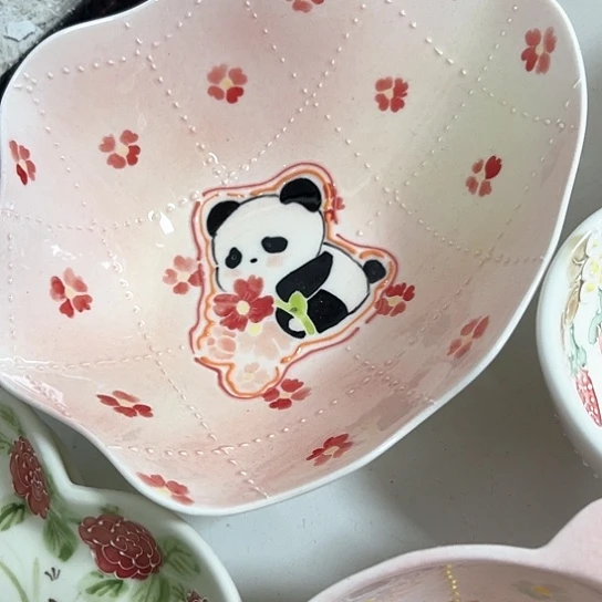 手绘高温釉下彩陶瓷山****.