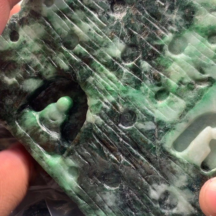 翡翠未镶嵌颈饰保真天然a货翡翠