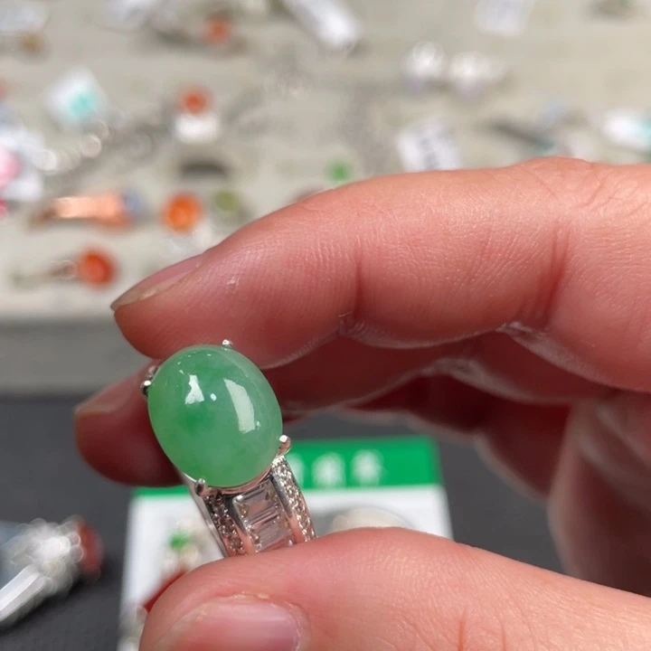 翡翠未镶嵌戒指缅甸天然翡翠