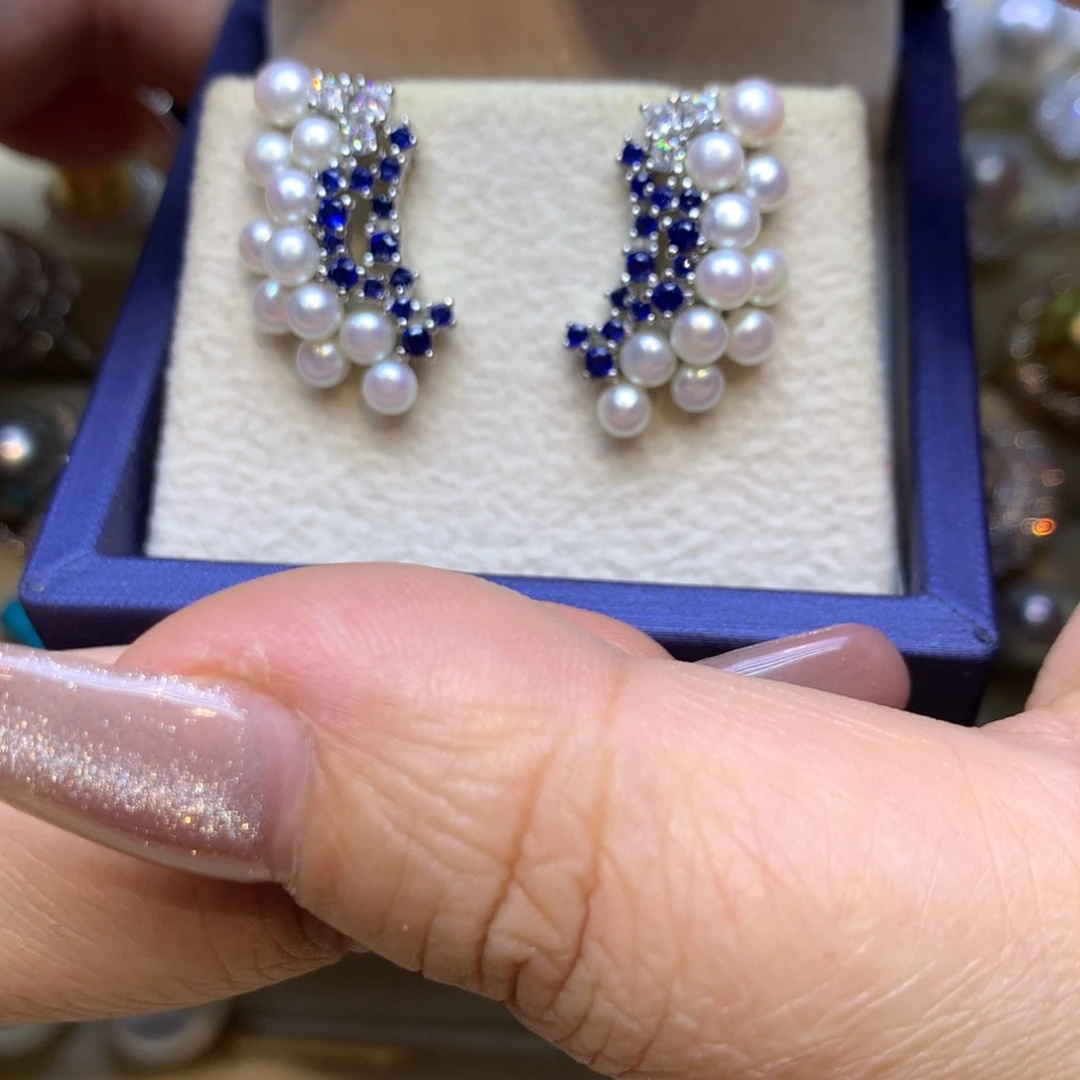 未镶嵌耳饰淡水珍珠