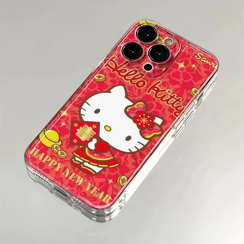 新春凯蒂猫适用iPhone16小米15华为苹果14promax手机壳12太空13MT