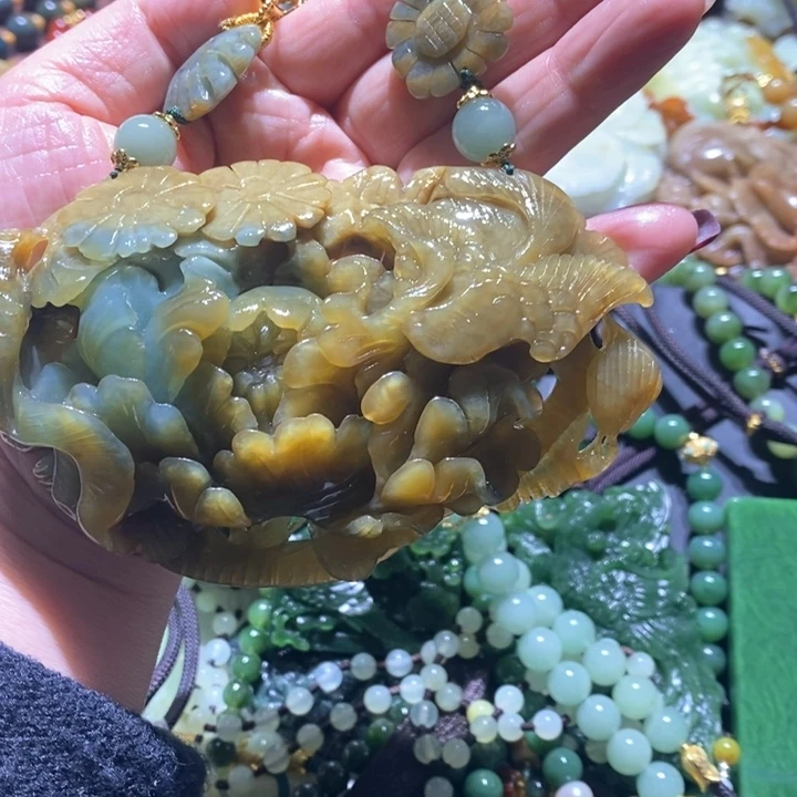 岫玉毛衣链未镶嵌