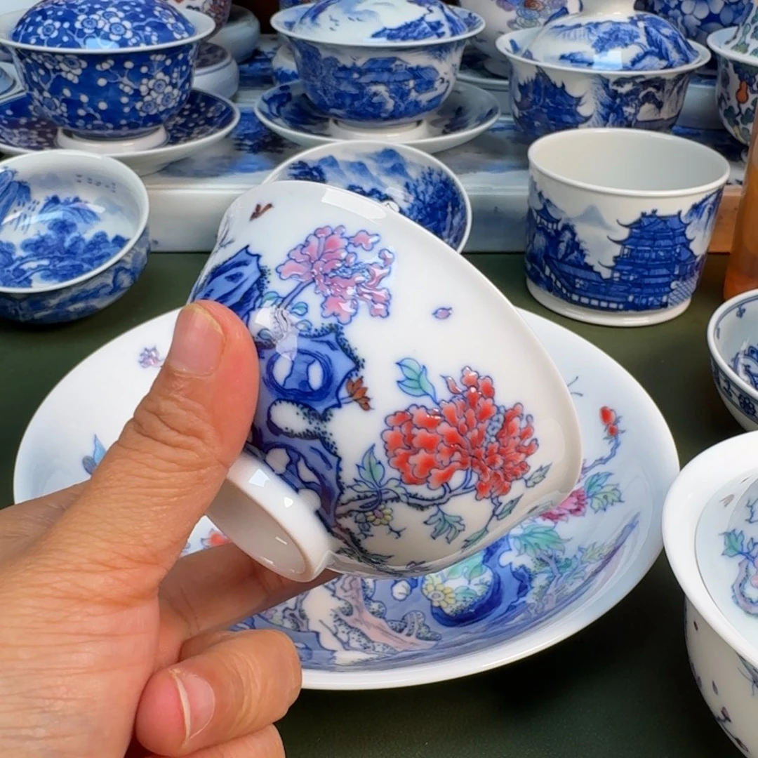 陶景德镇纯手绘茶具圆圆224