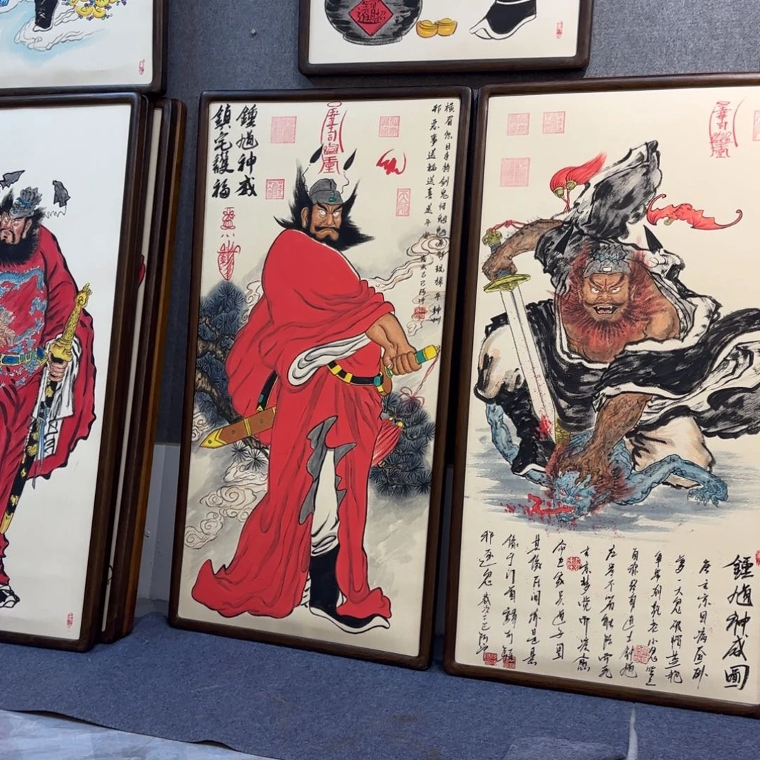 老***饭国画阿冲手绘钟馗手绘