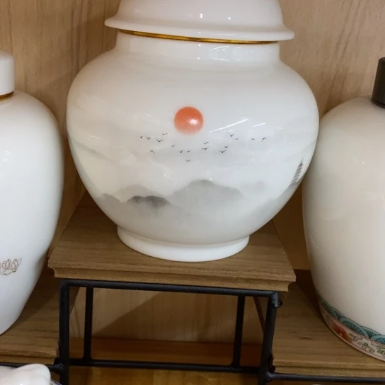 瓷片陶瓷茶叶罐密封罐