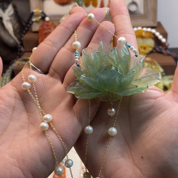 蛇纹石玉吊坠未镶嵌薇*少