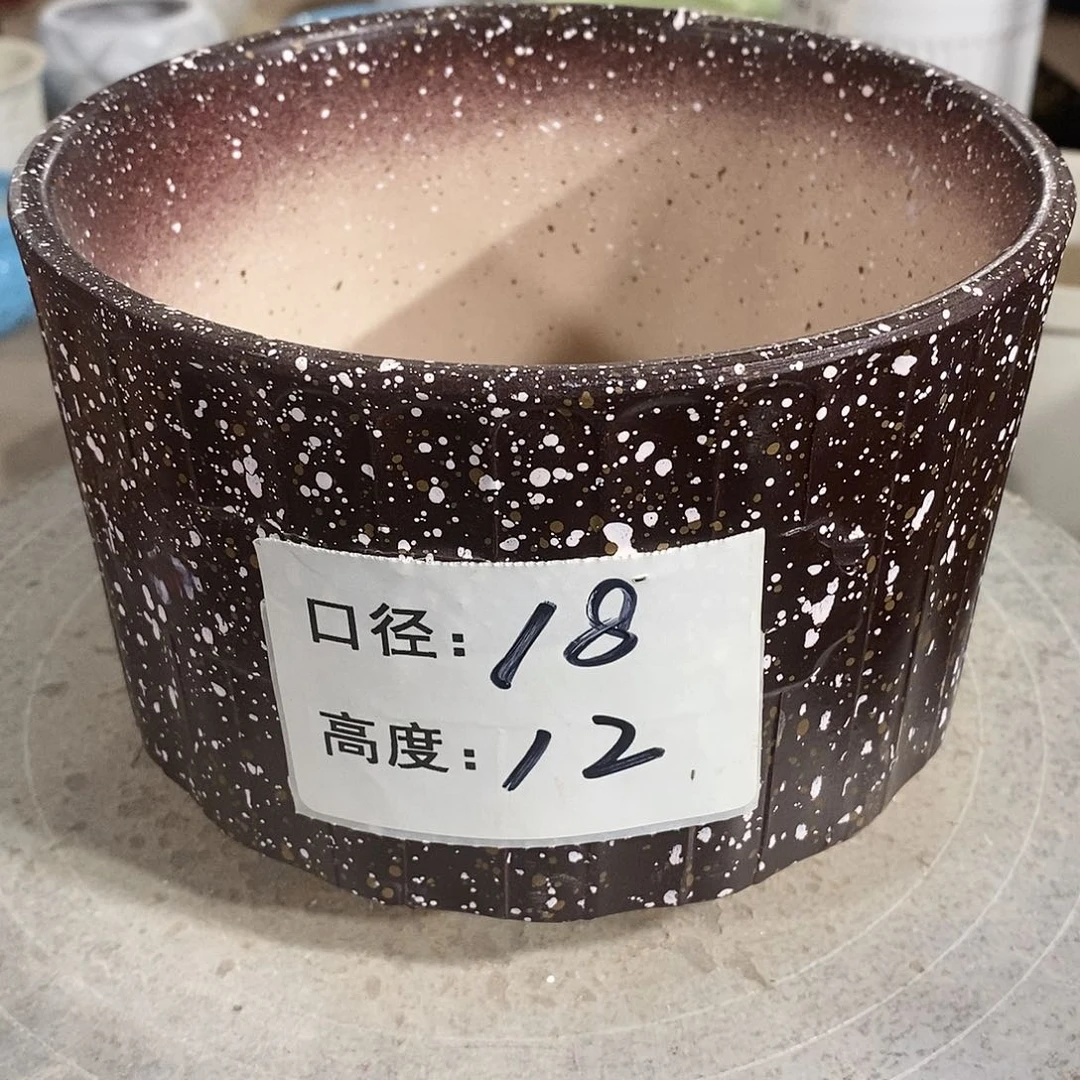 【闪购商品】红陶微瑕花盆-026-1个咖啡色