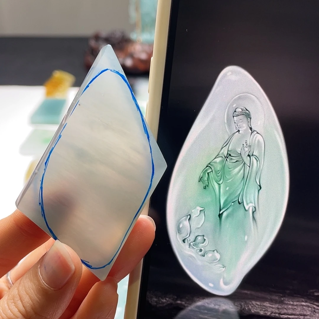 定制翡翠未镶嵌包工