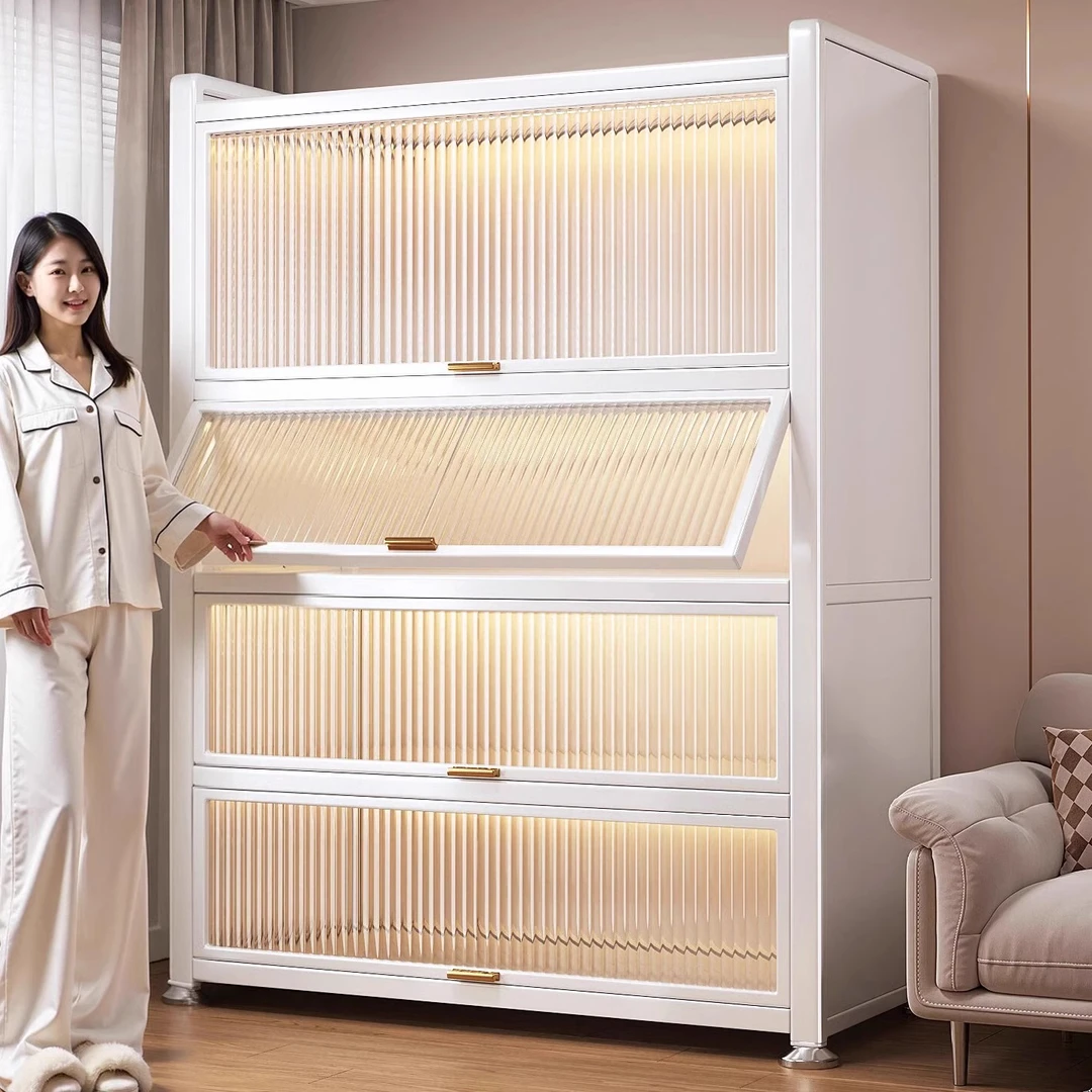 收纳柜2025新款高级感轻奢厨房储物柜橱柜正品高级感简易多层防尘