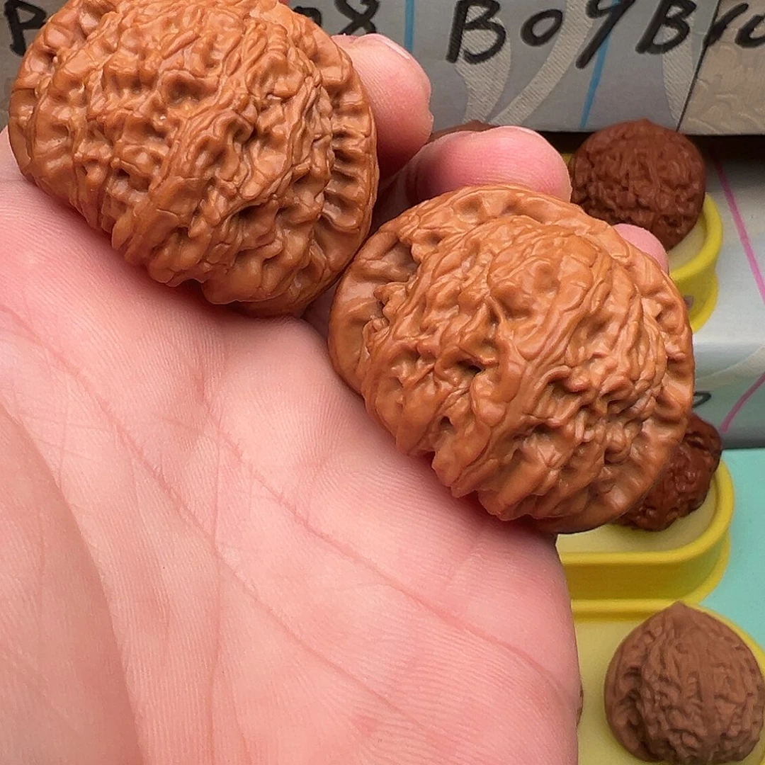 吊坠文玩核桃白狮子42