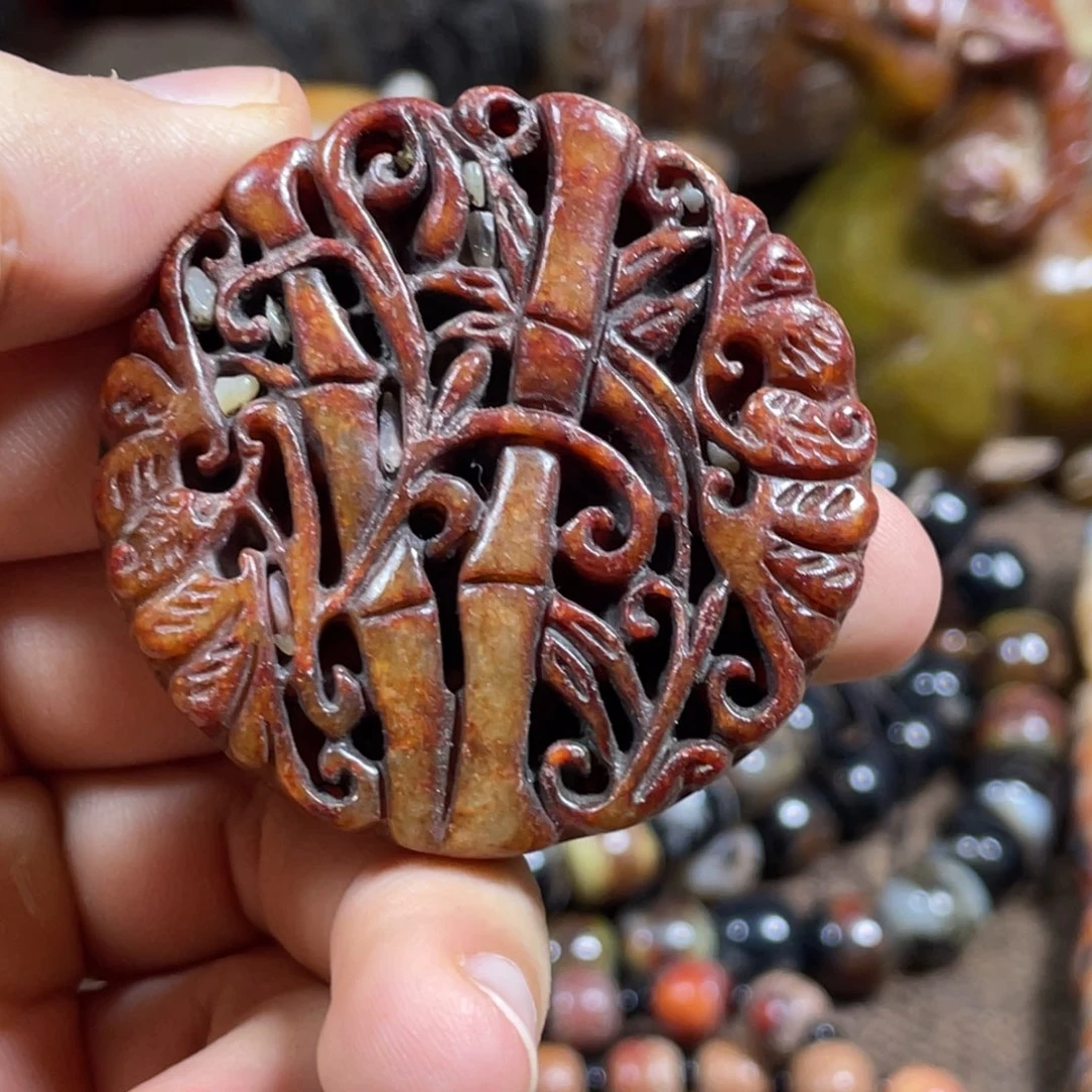 和田玉未镶嵌吊坠(不含链)