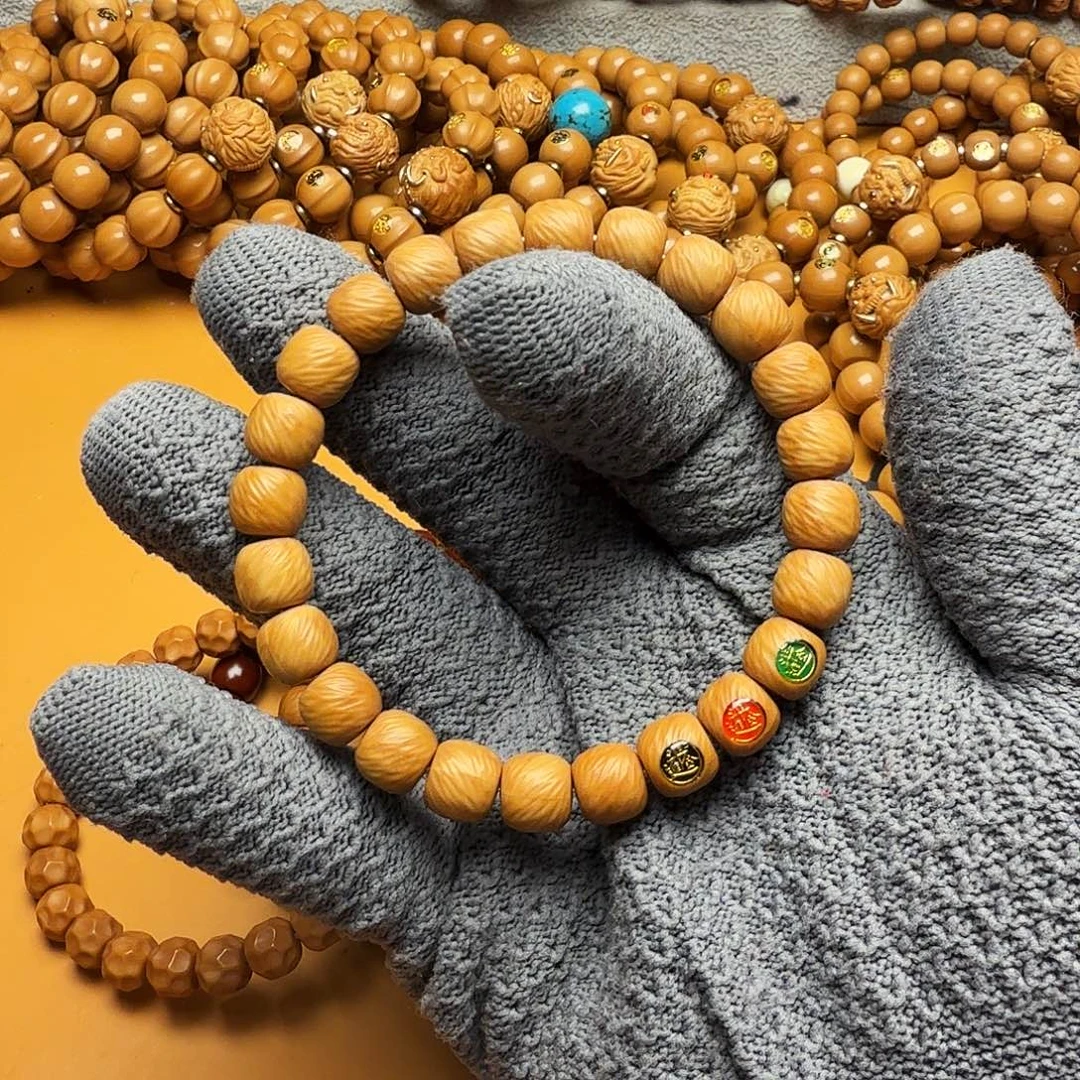 猴头核桃手串云锦