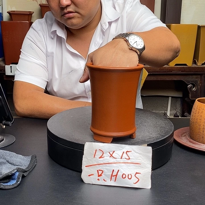 紫砂花盆货号一只H005