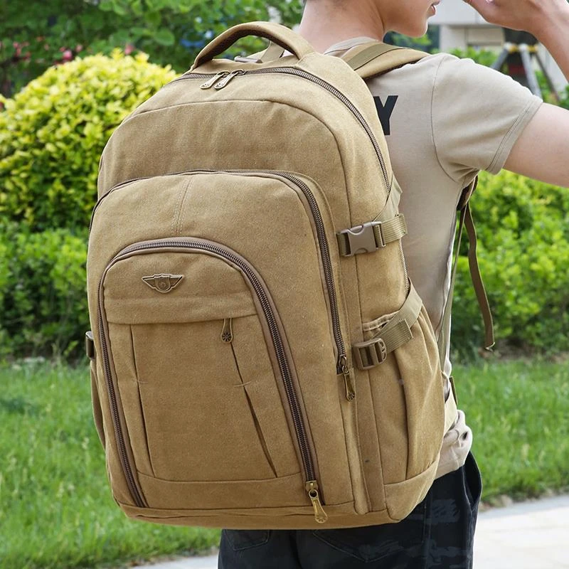 书包男士大容量多层旅游轻便背包男款2024新款时尚登山旅行双肩包