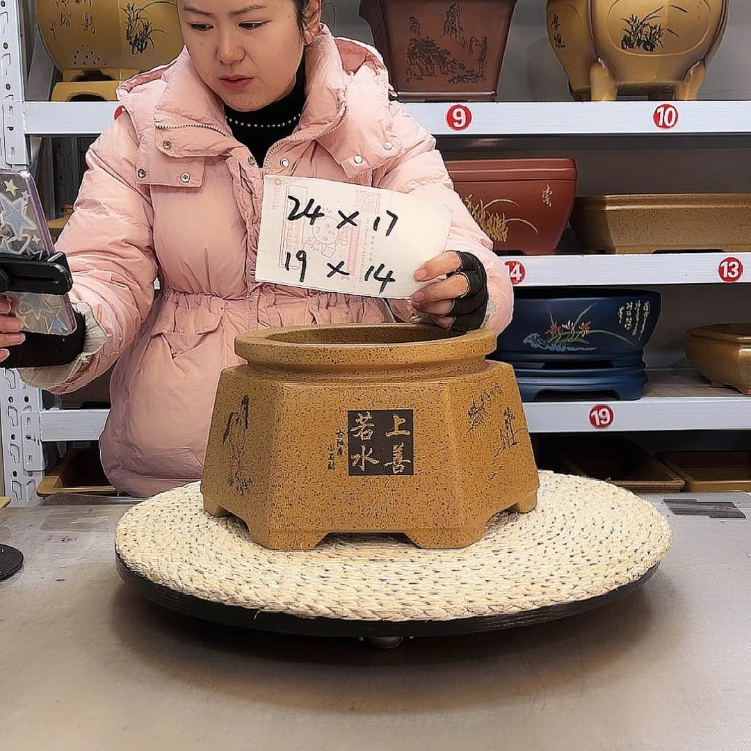 紫砂花盆紫砂花盆