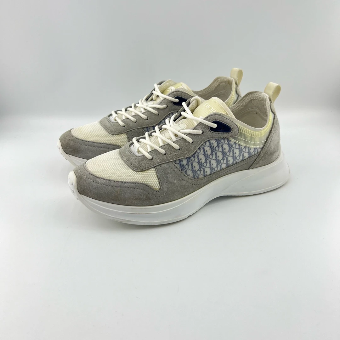 95新 DIOR/迪奥 42.5码/印花网眼透气运动休闲鞋/10544062