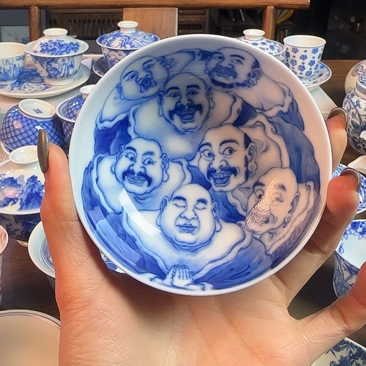 名窑口 非遗画师普洱杯放漏