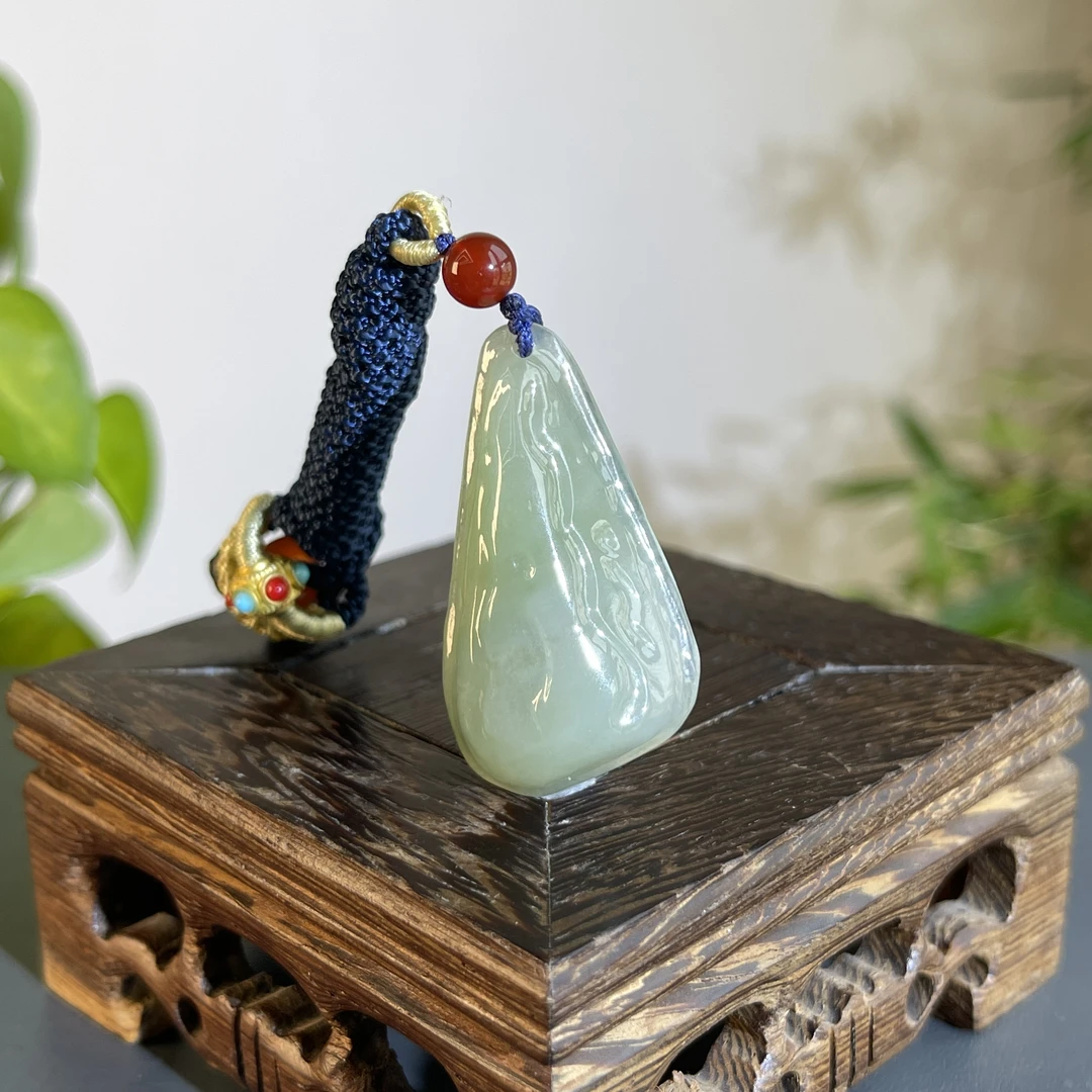 JXA21-011 精品天然翡翠A货原石吊坠