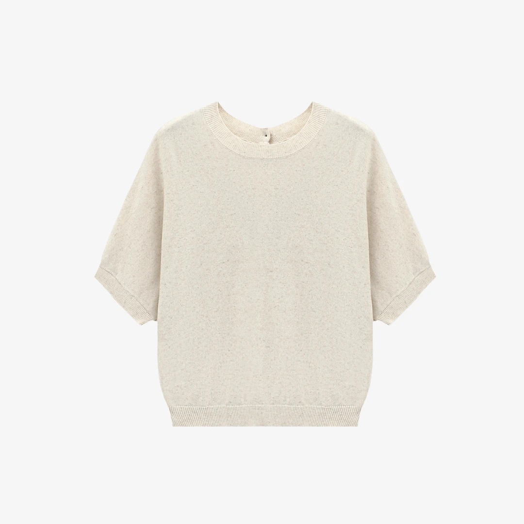 【两面穿】圆领针织蕾丝时尚休闲针织衫-----JKK000121【如如专属】