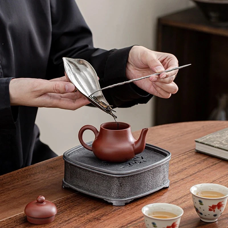 PL钛茶则+茶拨（银色）